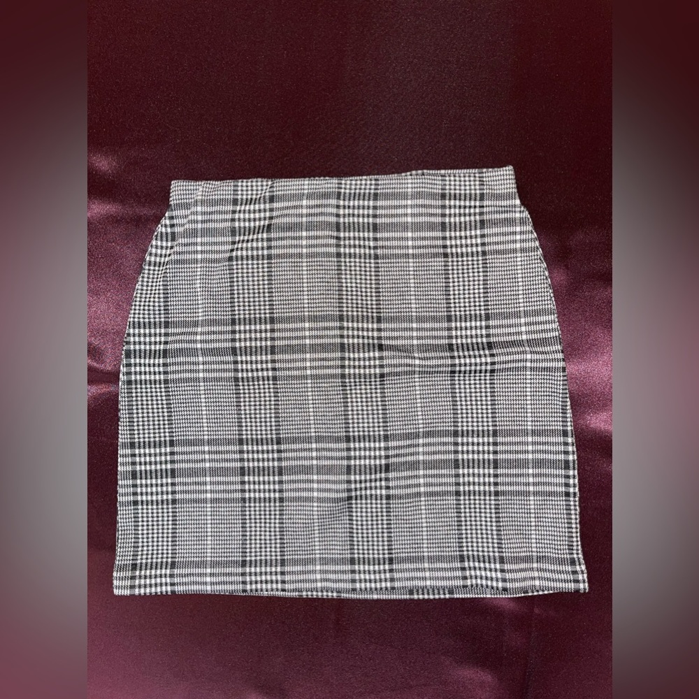 H&M plaid mini skirt